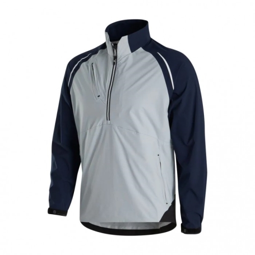 Silver / Navy Footjoy Select LS Rain Men's Jackets | GYTBHJ815
