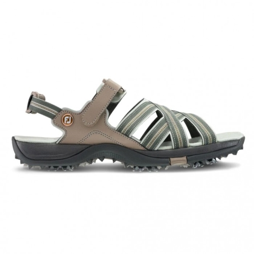 Tan / Light Grey Footjoy Golf Sandals Women's Sandals | TQXLOS162