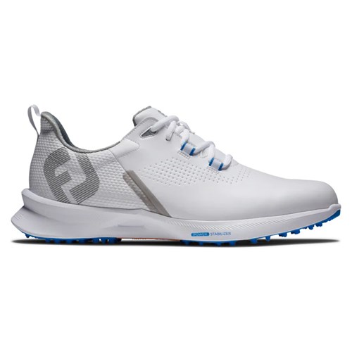 White Footjoy Fuel Men's Spikeless Golf Shoes | QPNVRW905