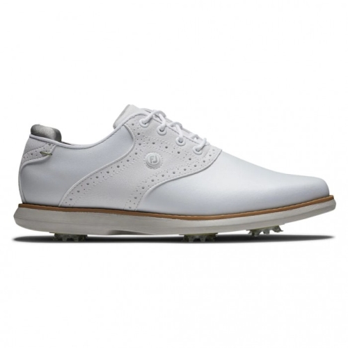 White Footjoy Traditions Women's Spiked Golf Shoes | LJNHAO359